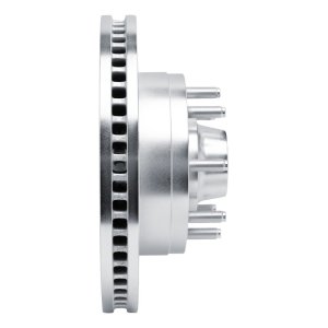 Ford E-350 Super Duty Brake Rotor (1) - Front Right - R1 Concepts - Drilled & Slotted - Silver - `08-`25